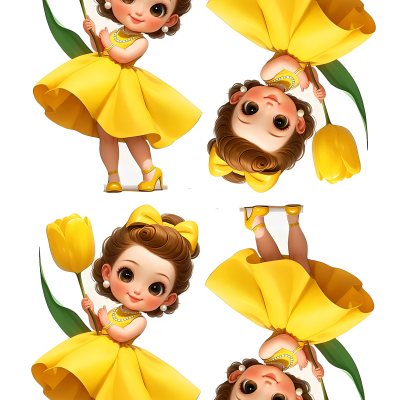 Little Girl cake topper