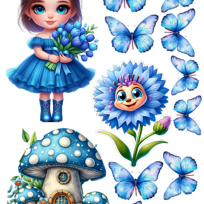 Little Girl cake topper