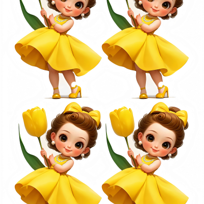 Little Girl cake topper