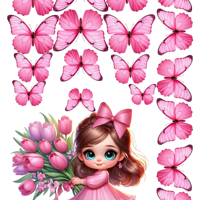 Little Girl cake topper