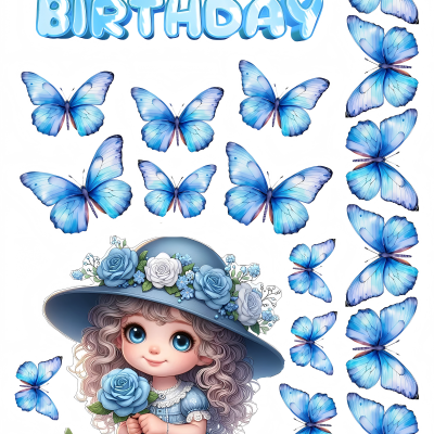 Little Girl cake topper