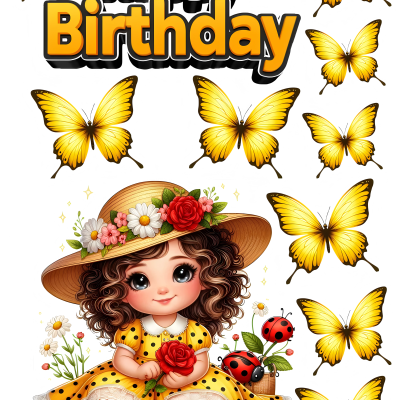 Little Girl cake topper