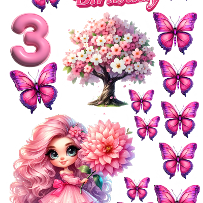 Little Girl cake topper