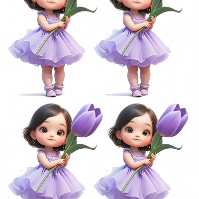 Little Girl cake topper