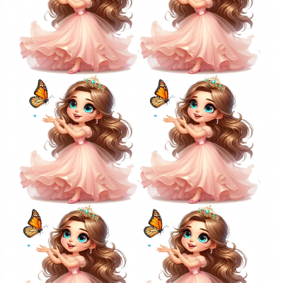 Little Girl cake topper