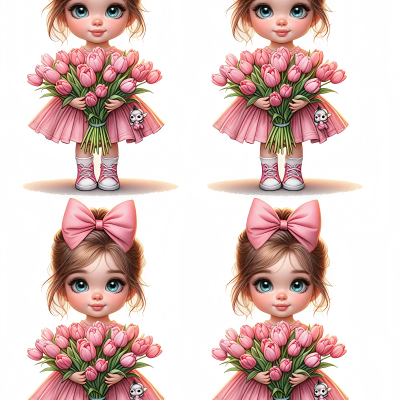 Little Girl cake topper