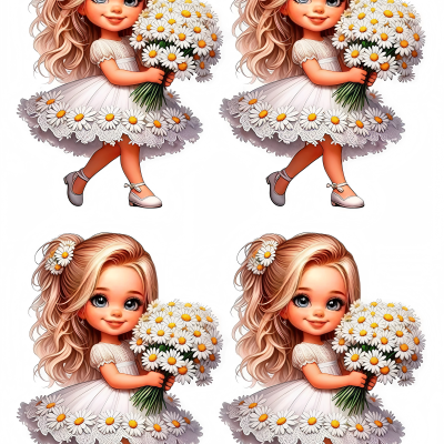 Little Girl cake topper