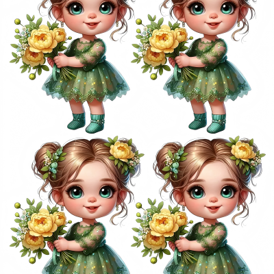 Little Girl cake topper