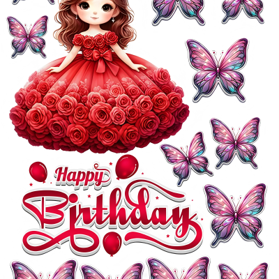 Little Girl cake topper