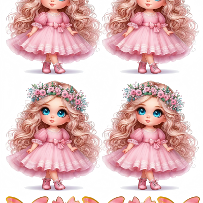 Little Girl cake topper