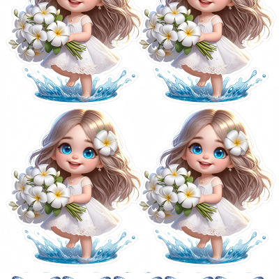 Little Girl cake topper