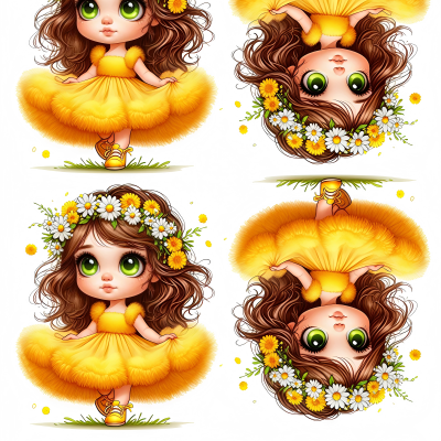 Little Girl cake topper