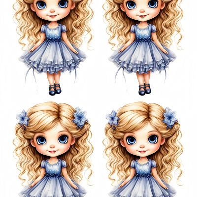 Little Girl cake topper