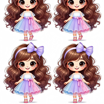 Little Girl cake topper