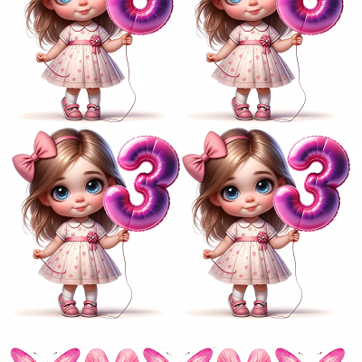 Little Girl cake topper