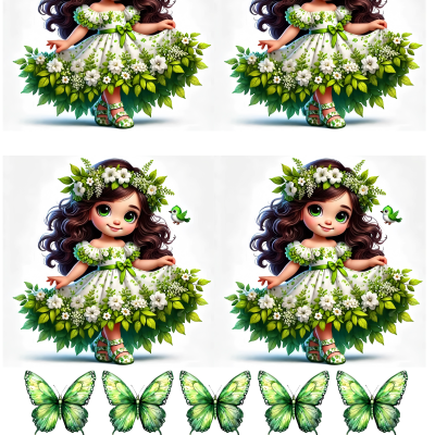 Little Girl cake topper