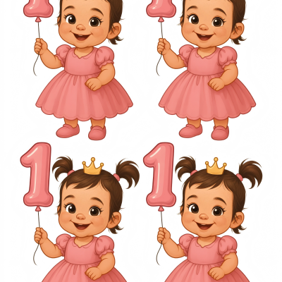 Little Girl cake topper