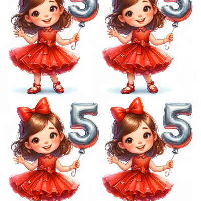 Little Girl cake topper