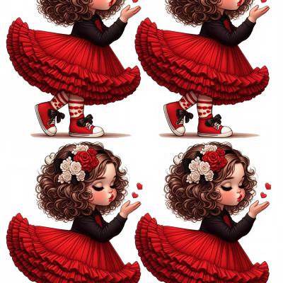 Little Girl cake topper