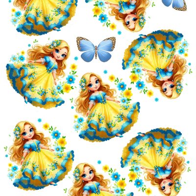 Little Girl cake topper