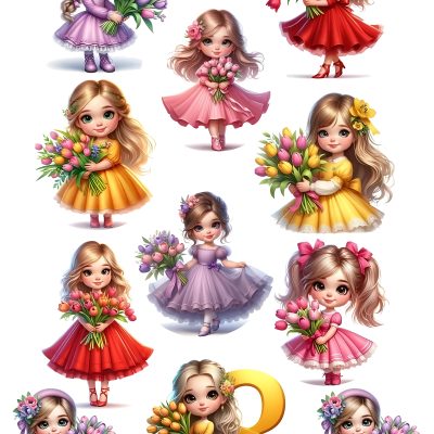 Little Girl cake topper