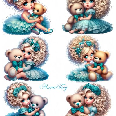 Little Girl cake topper