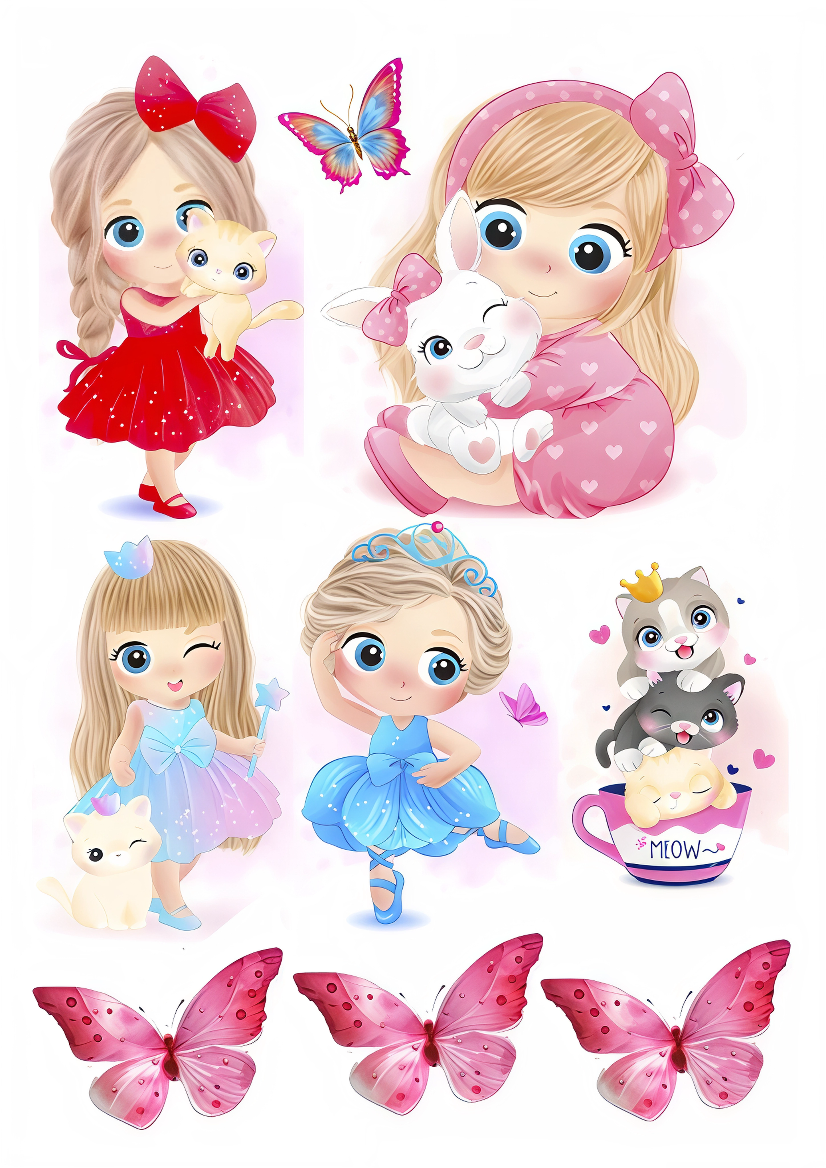 Little Girl cake topper