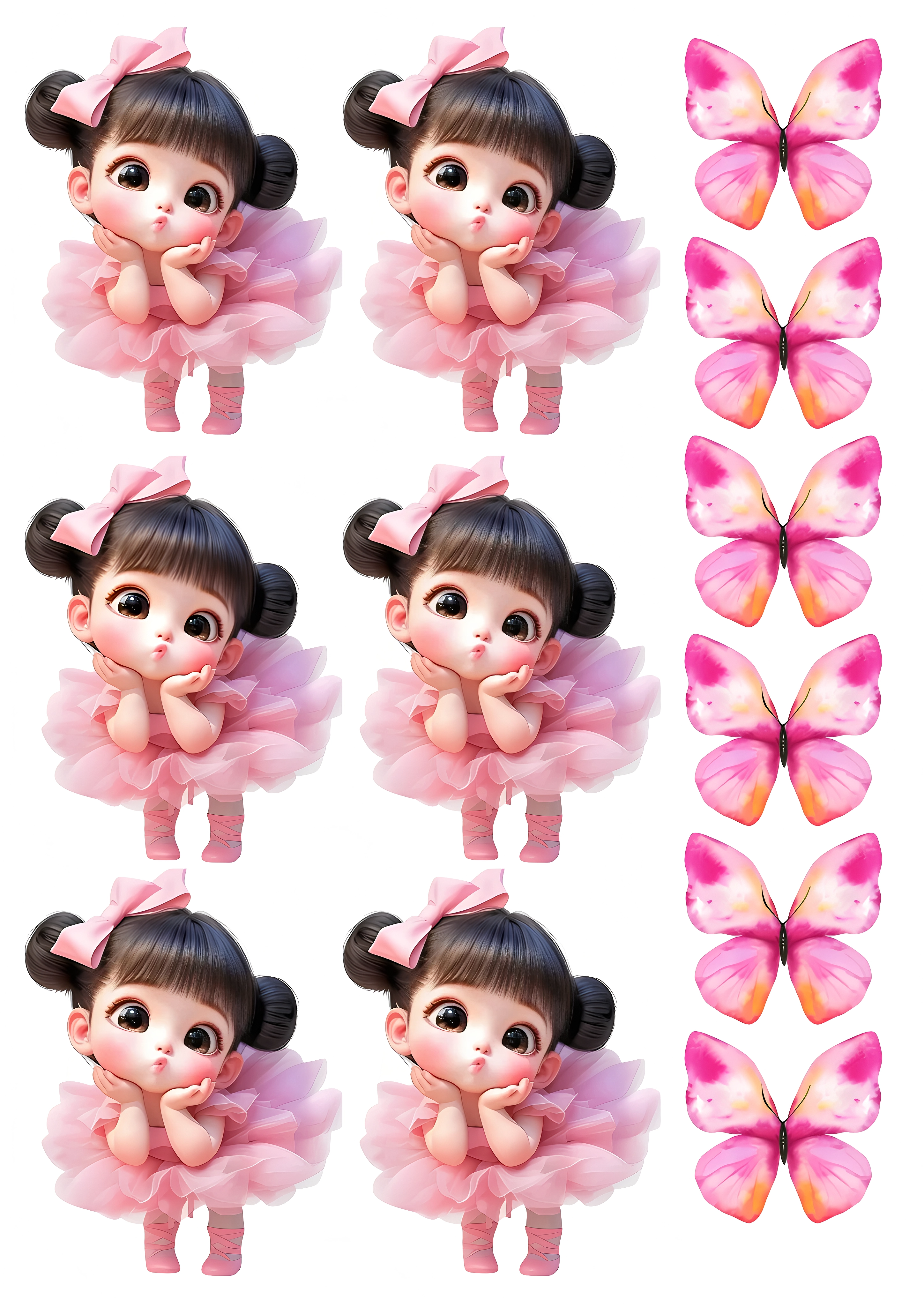 Little Girl cake topper