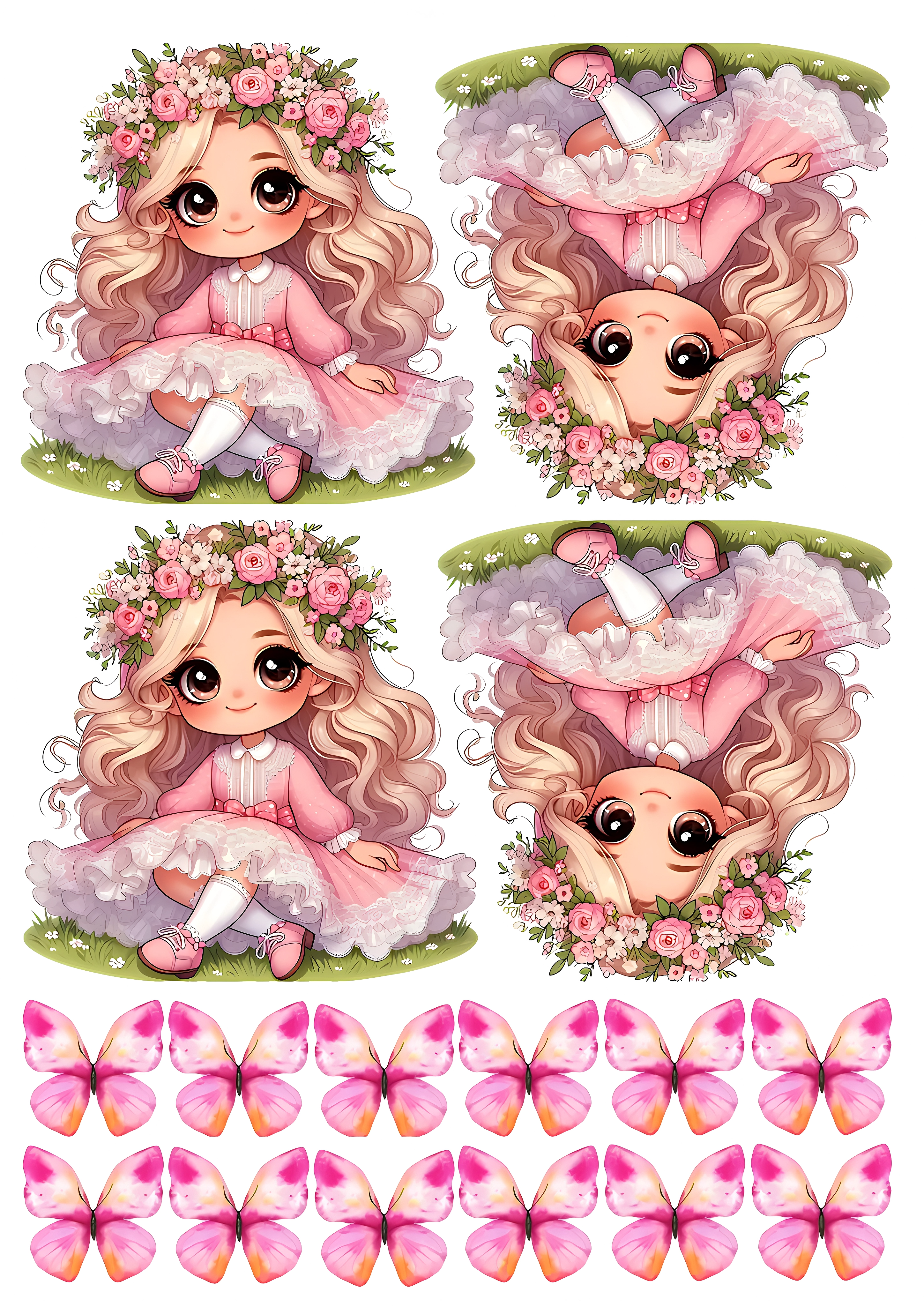 Little Girl cake topper