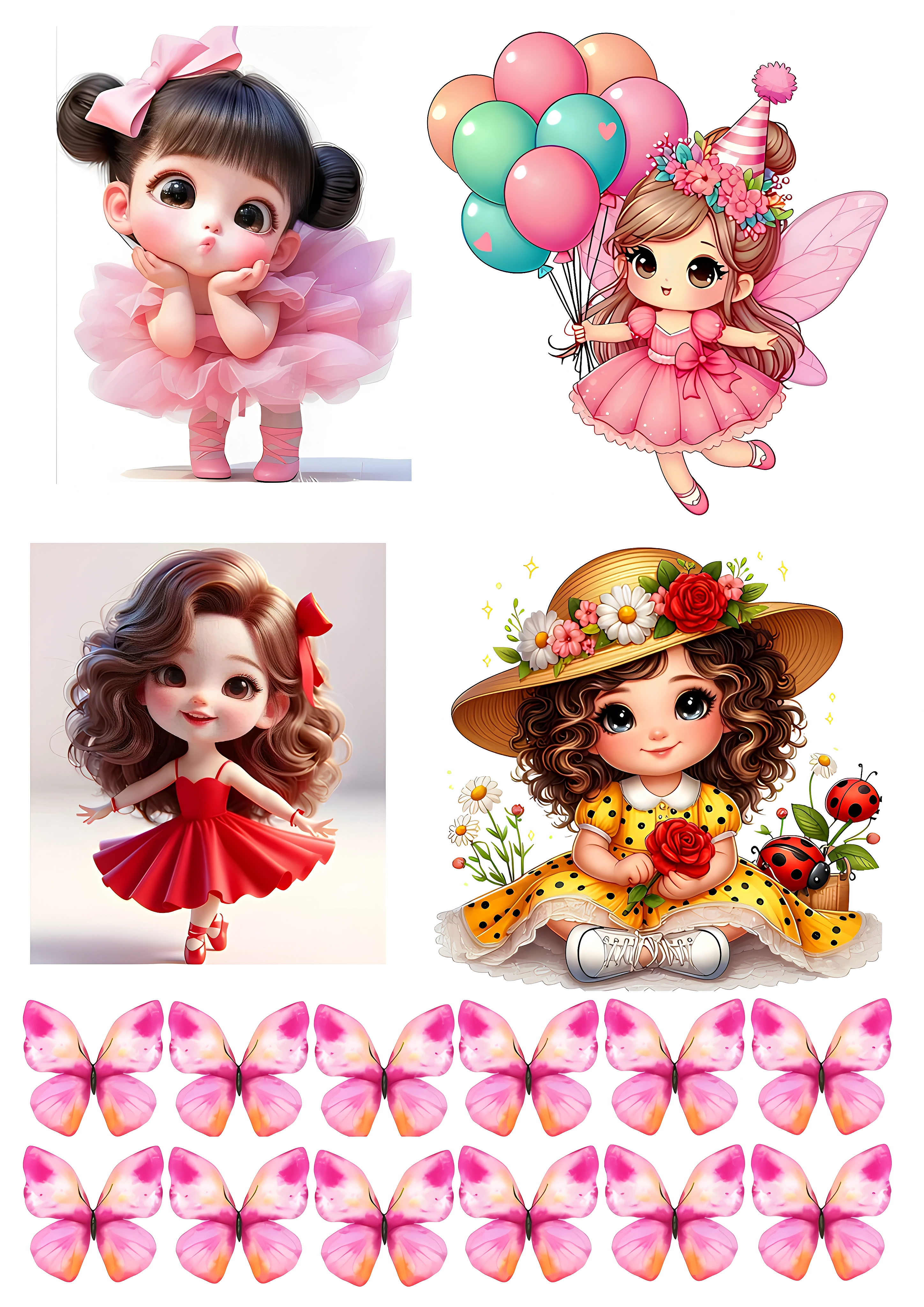 Little Girl cake topper