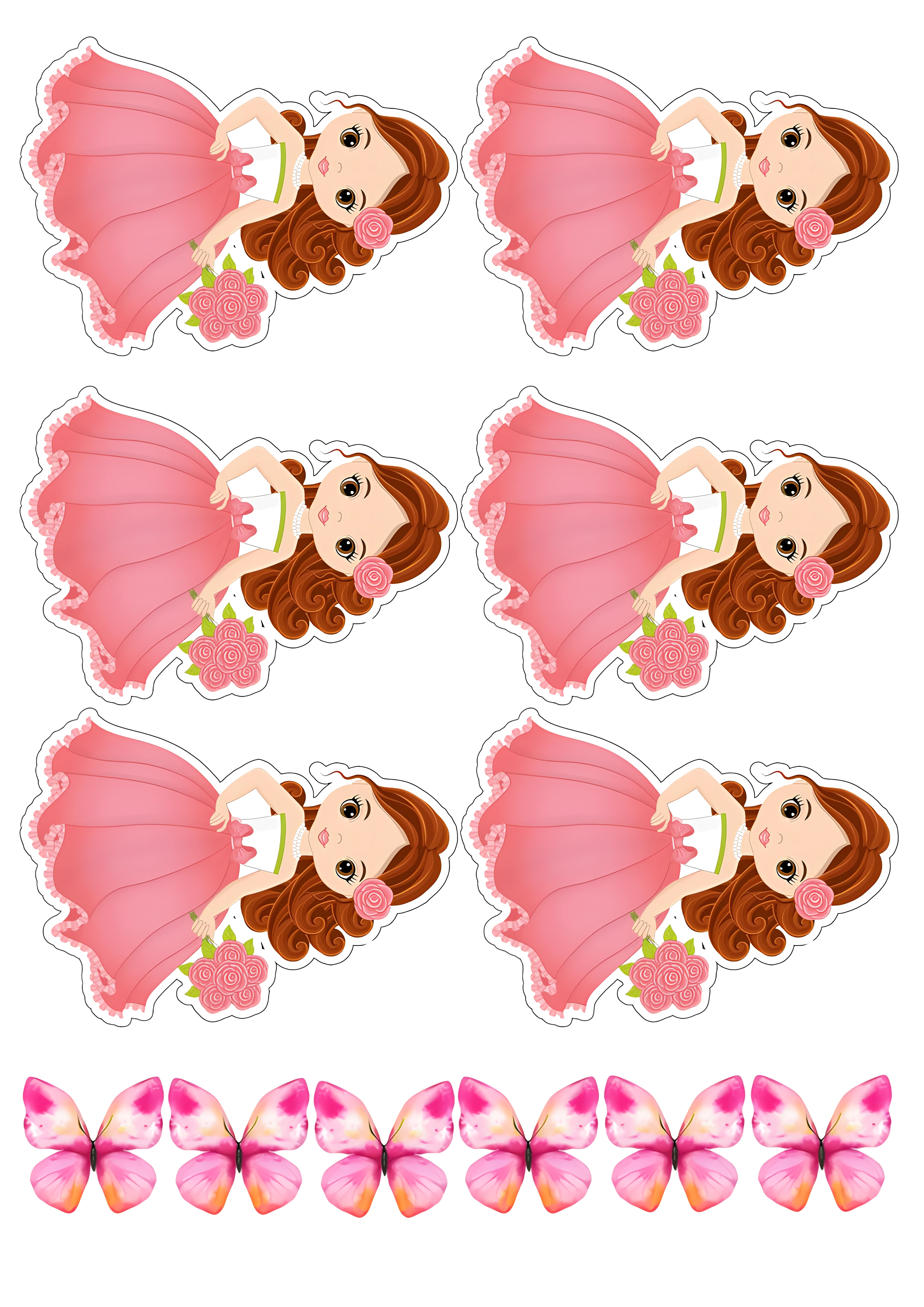 Little Girl cake topper