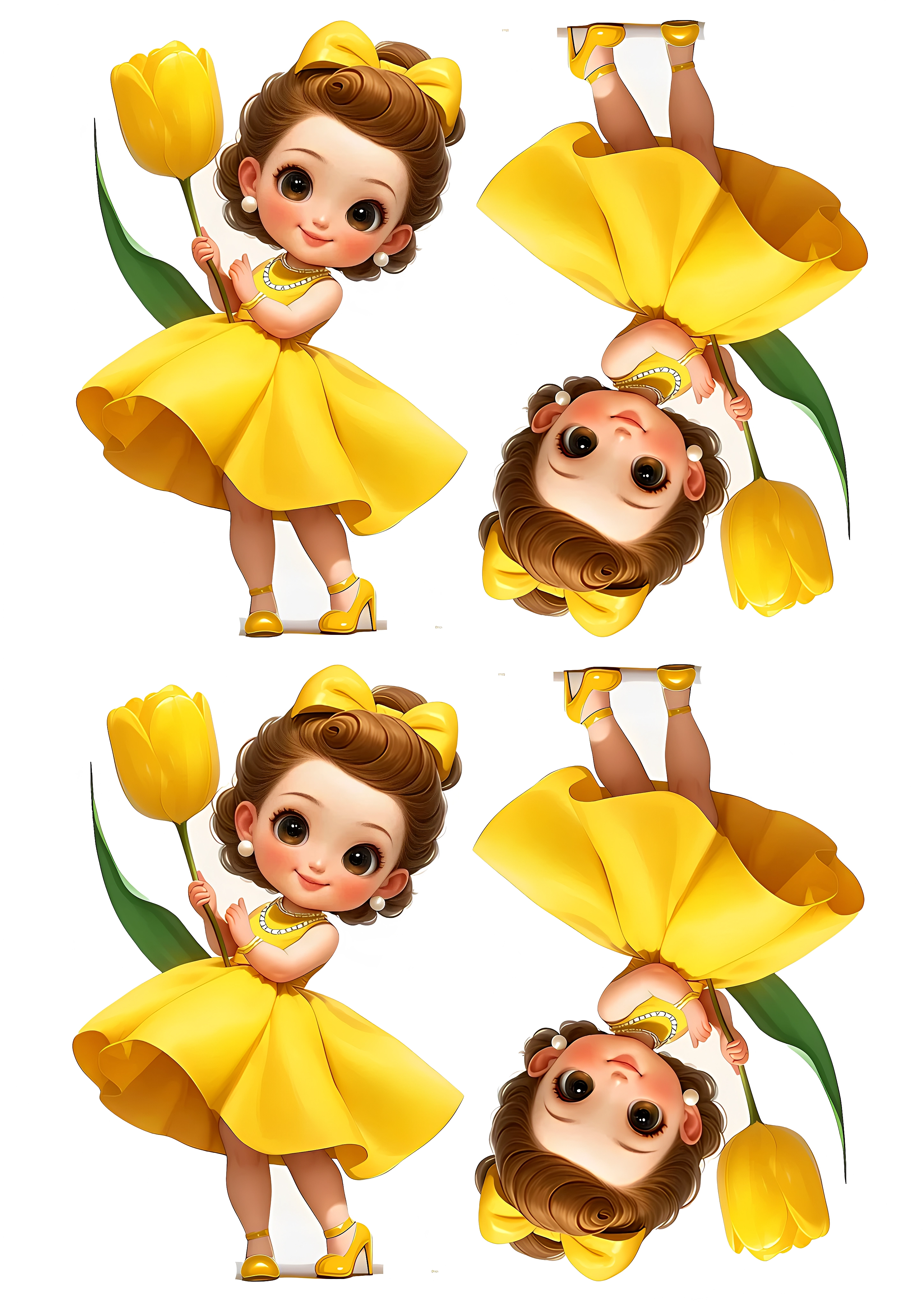 Little Girl cake topper