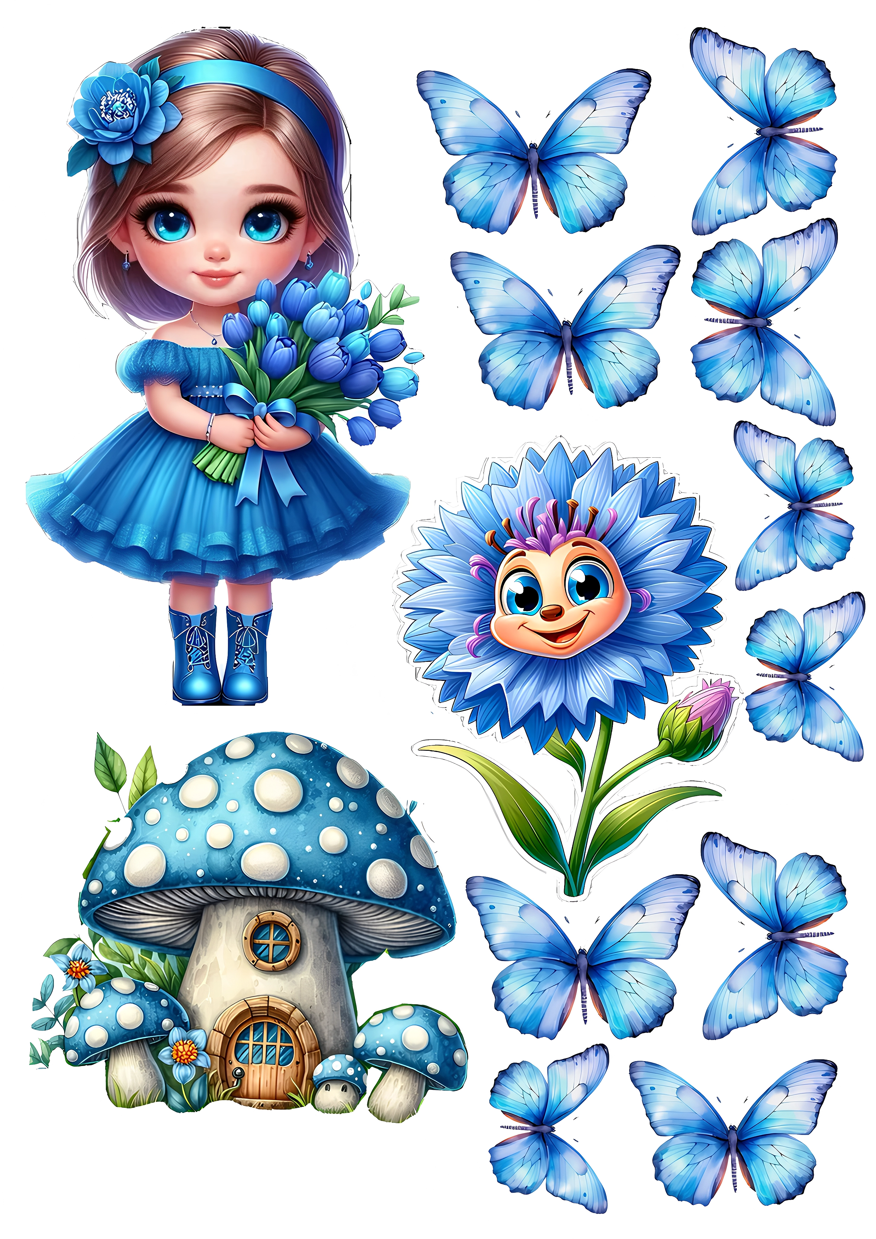 Little Girl cake topper