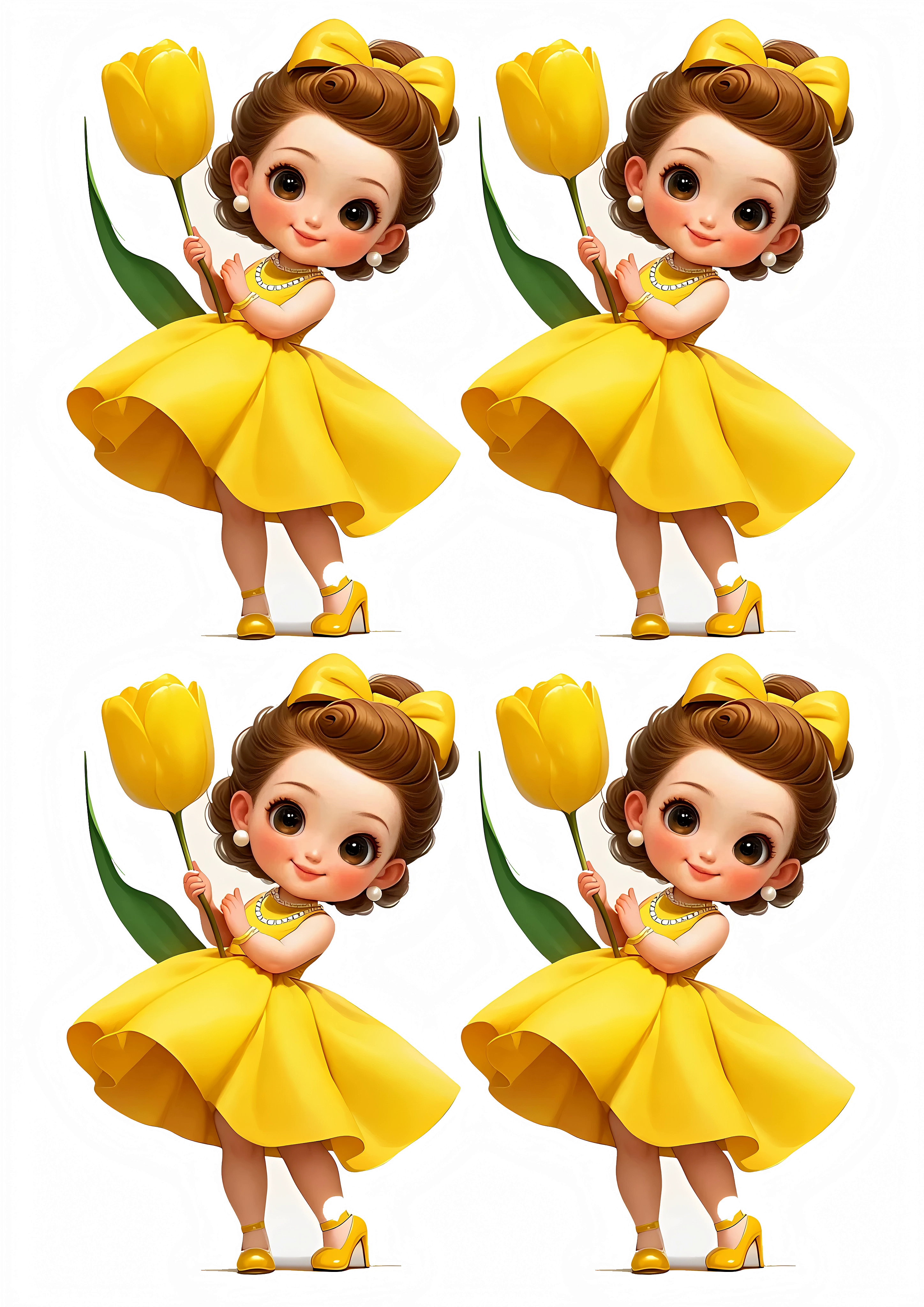 Little Girl cake topper