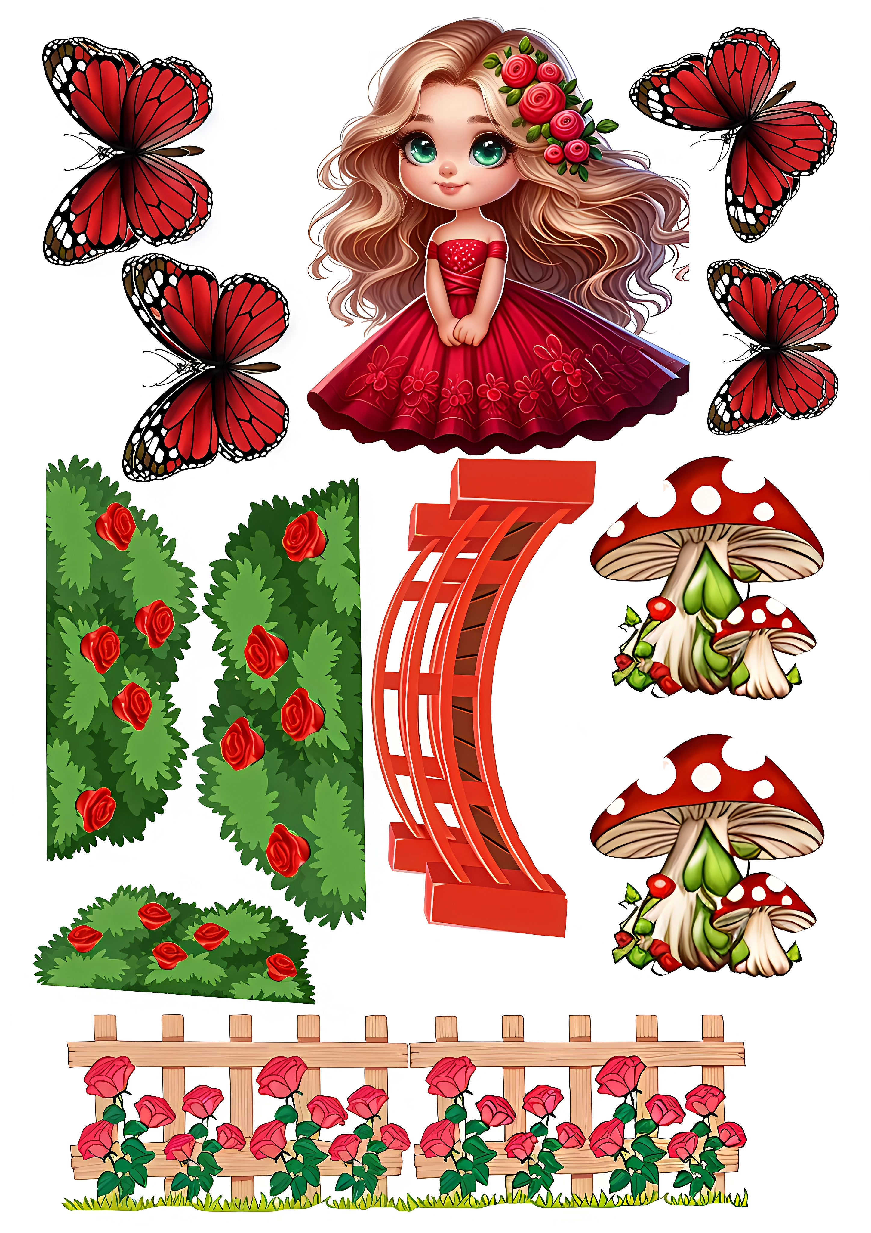 Little Girl cake topper