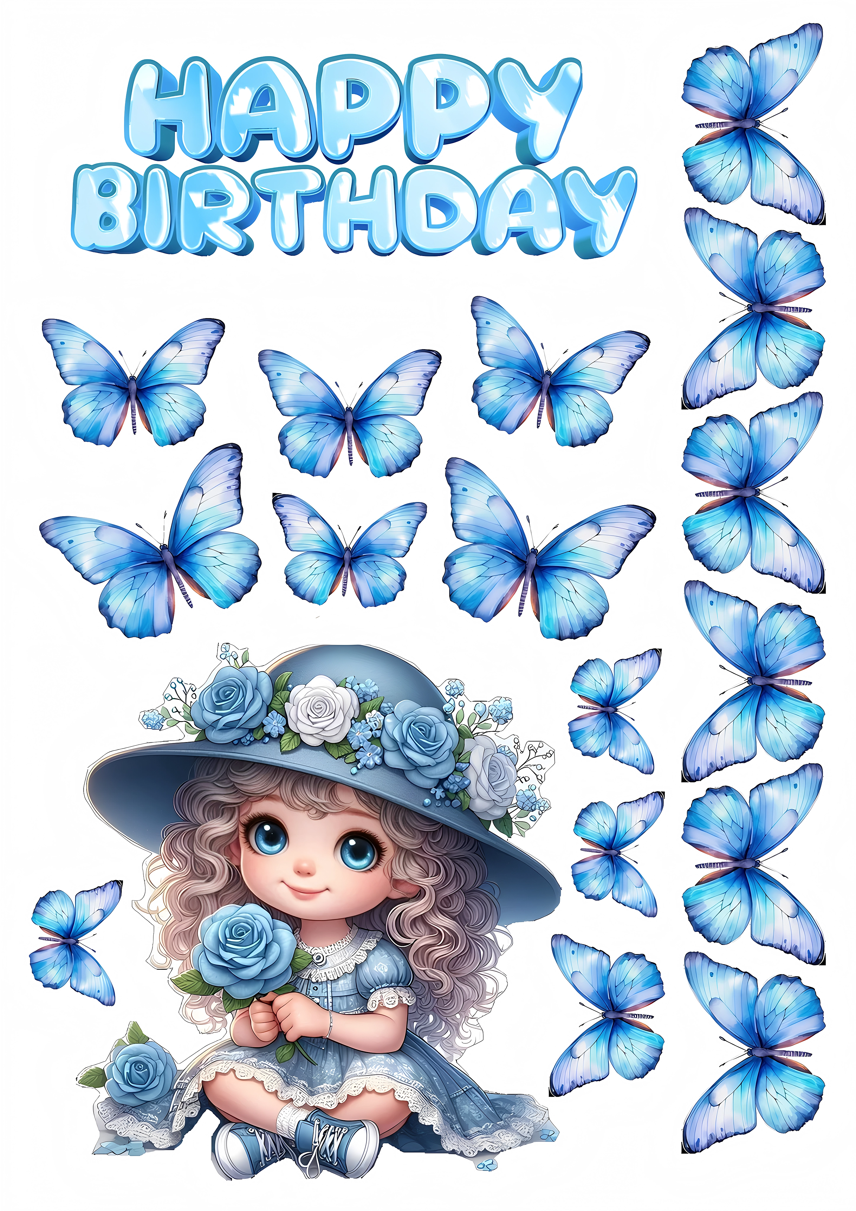 Little Girl cake topper