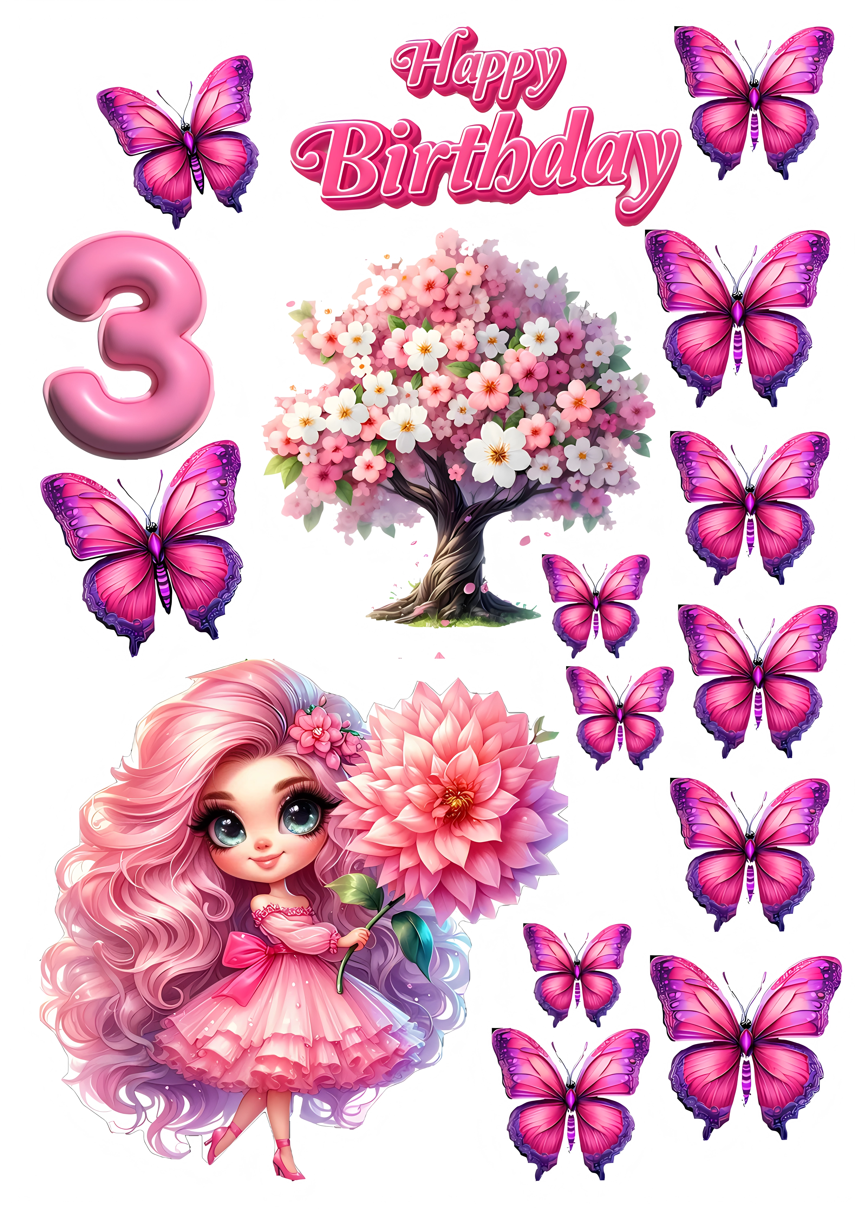 Little Girl cake topper