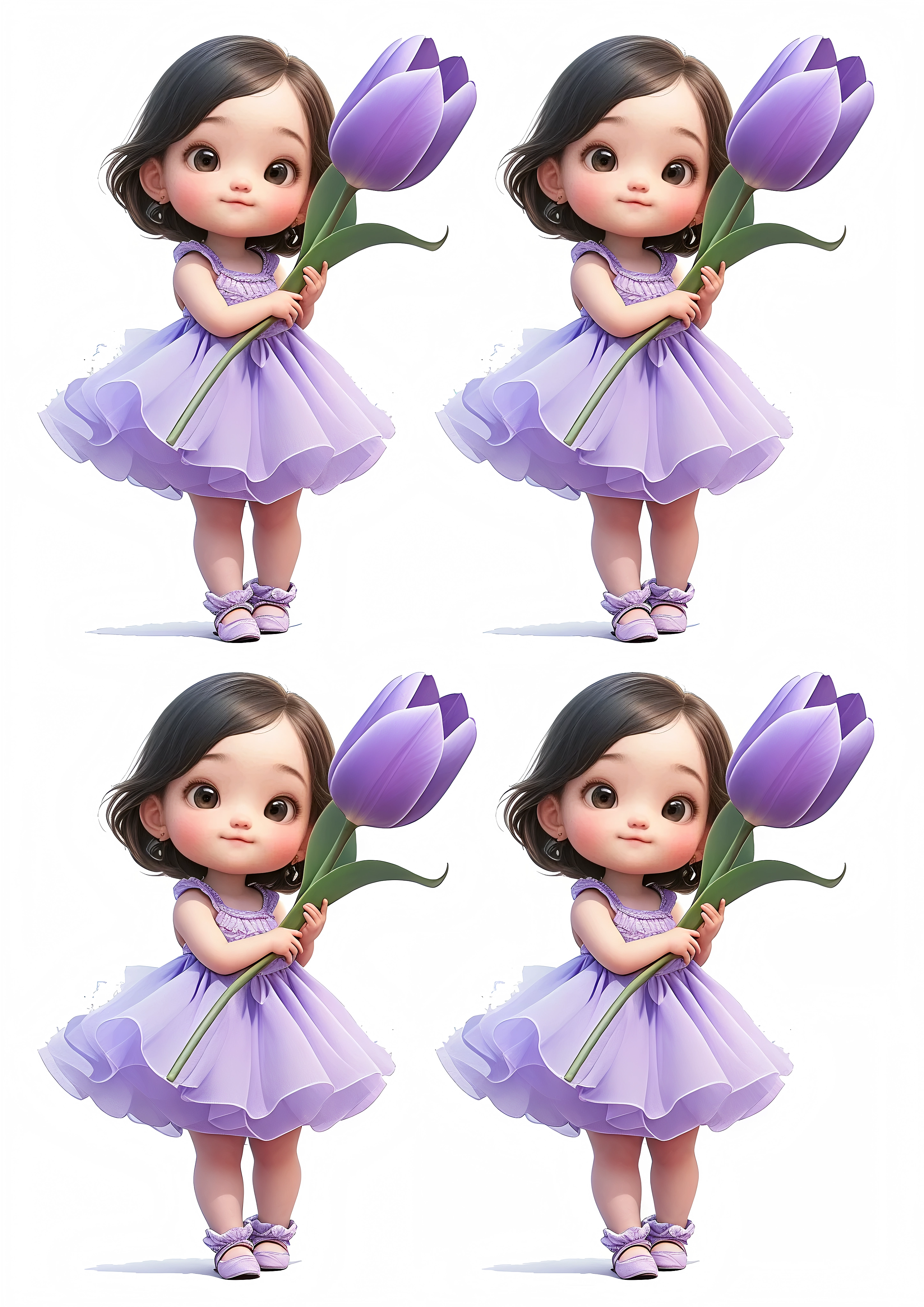 Little Girl cake topper