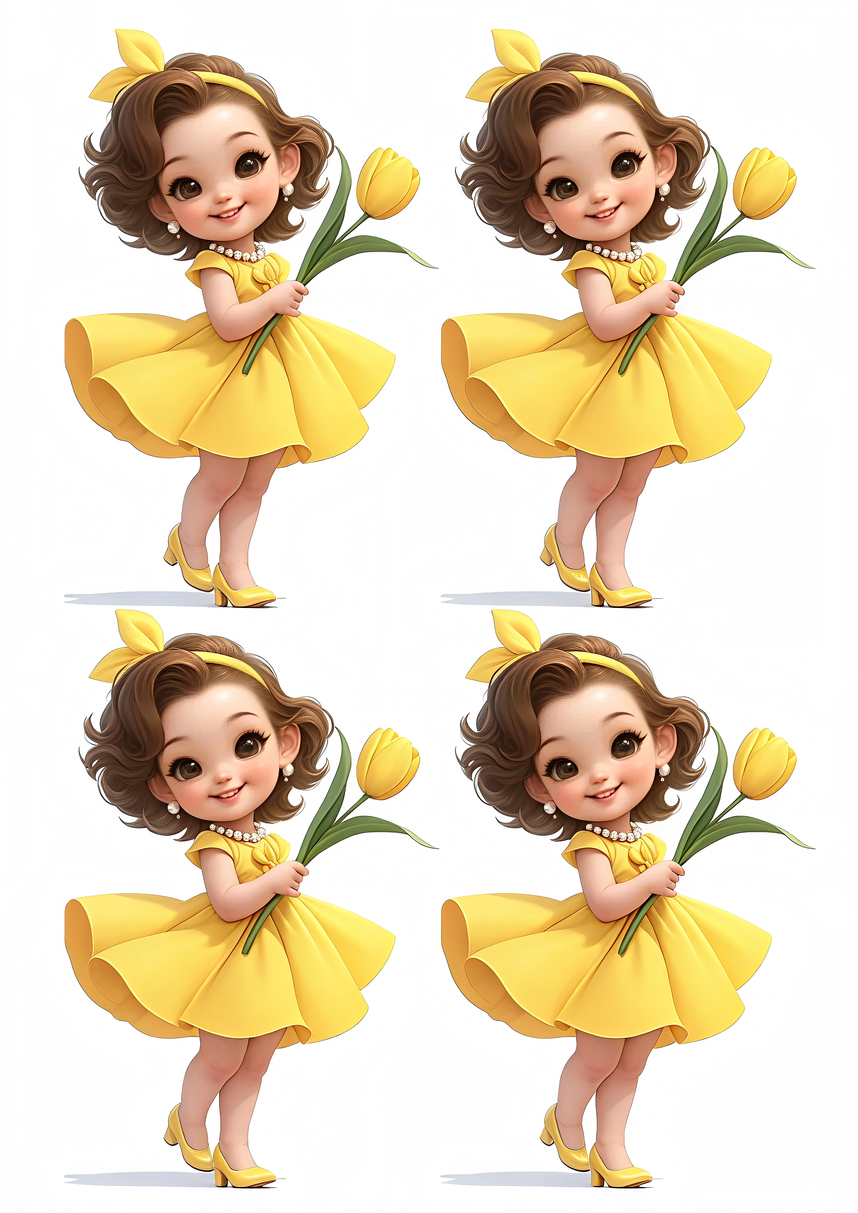 Little Girl cake topper