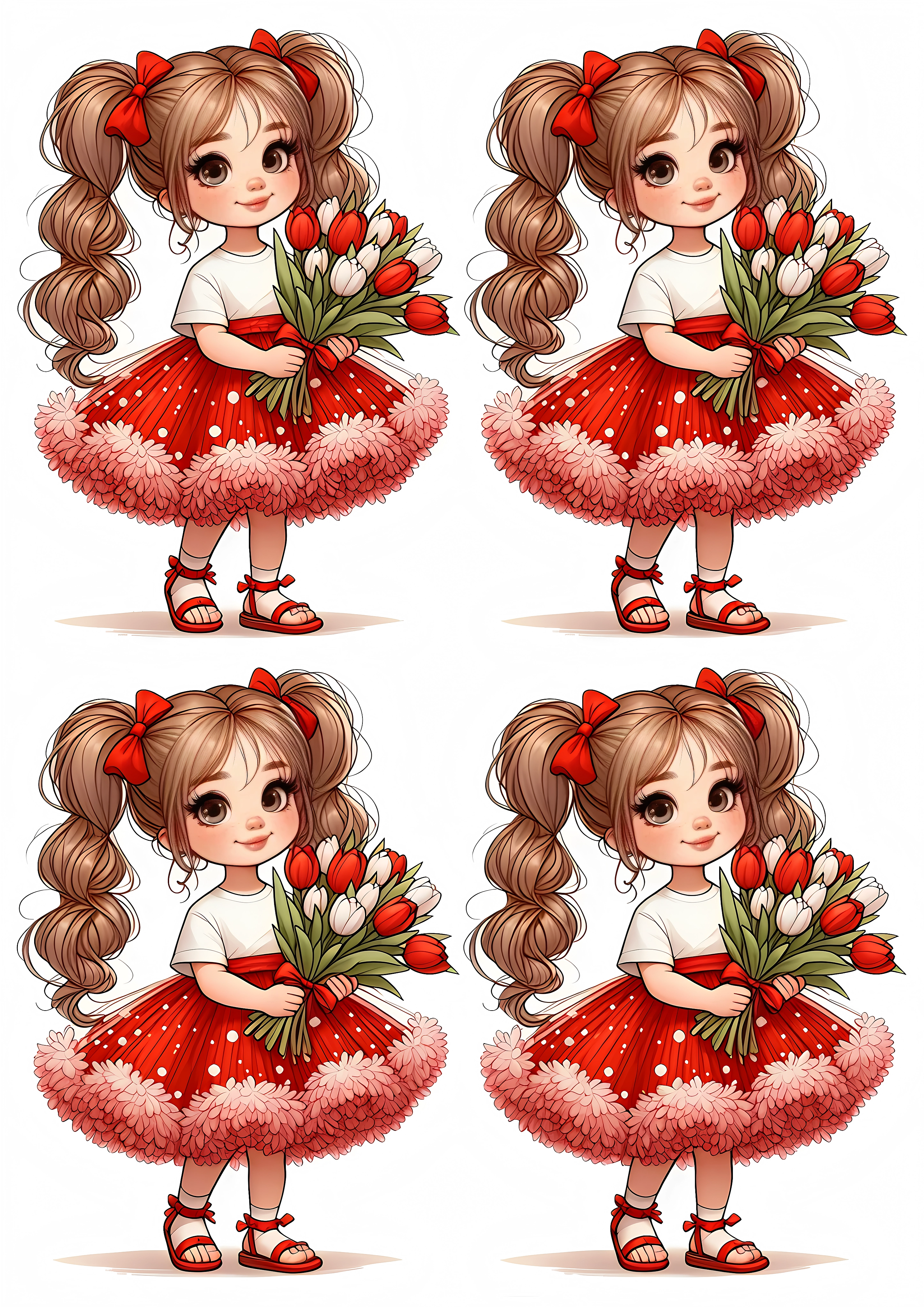 Little Girl cake topper