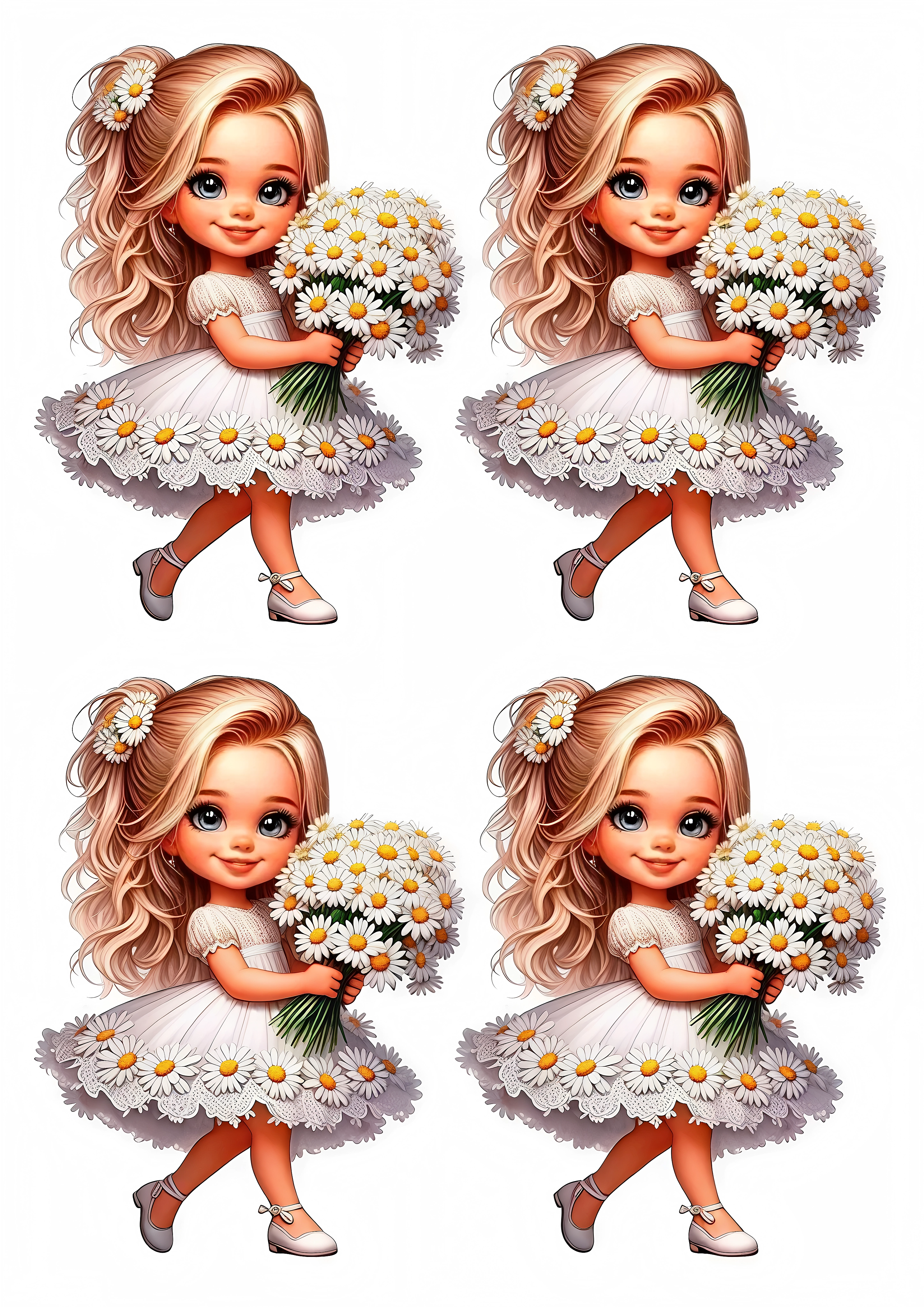 Little Girl cake topper