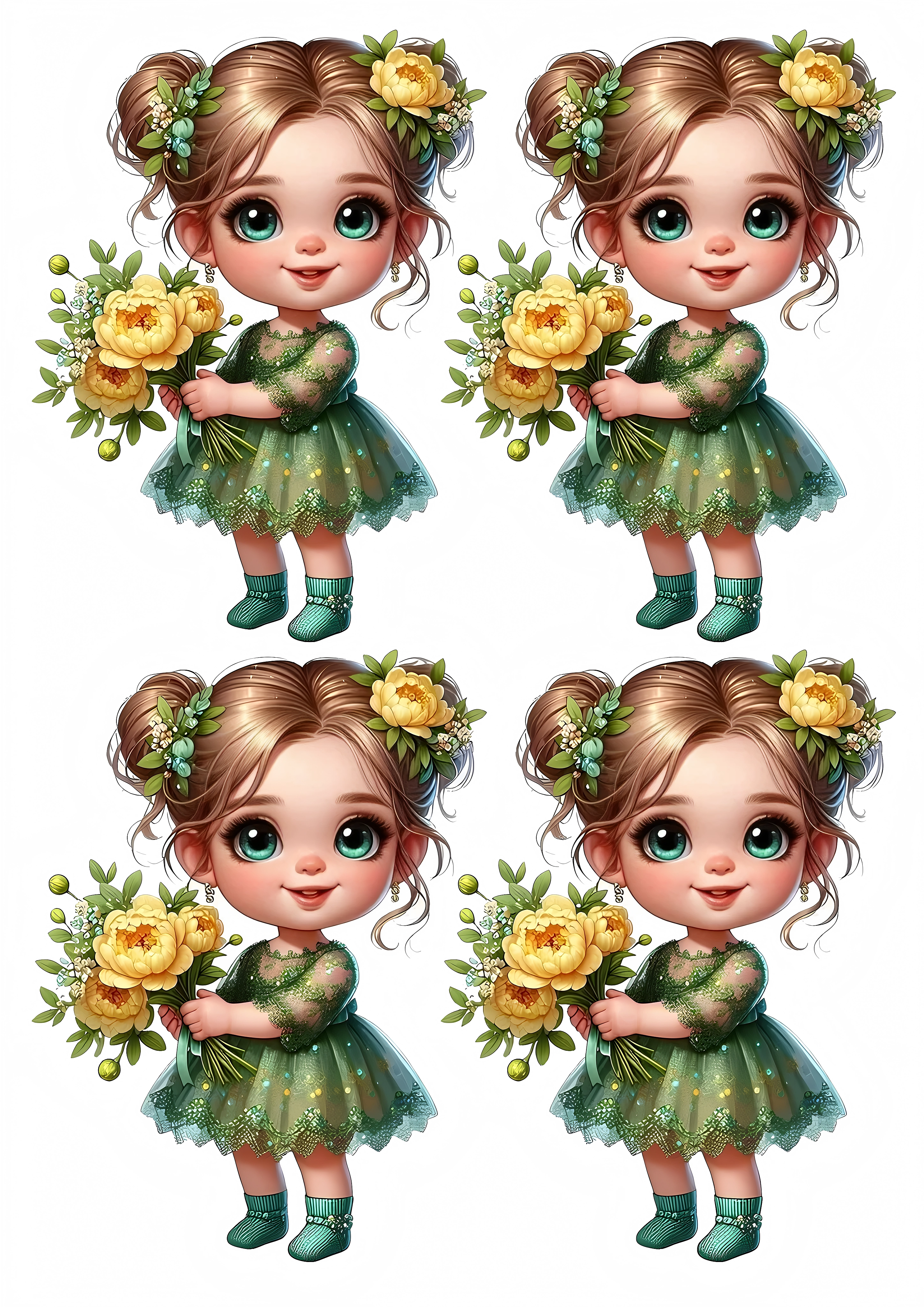 Little Girl cake topper