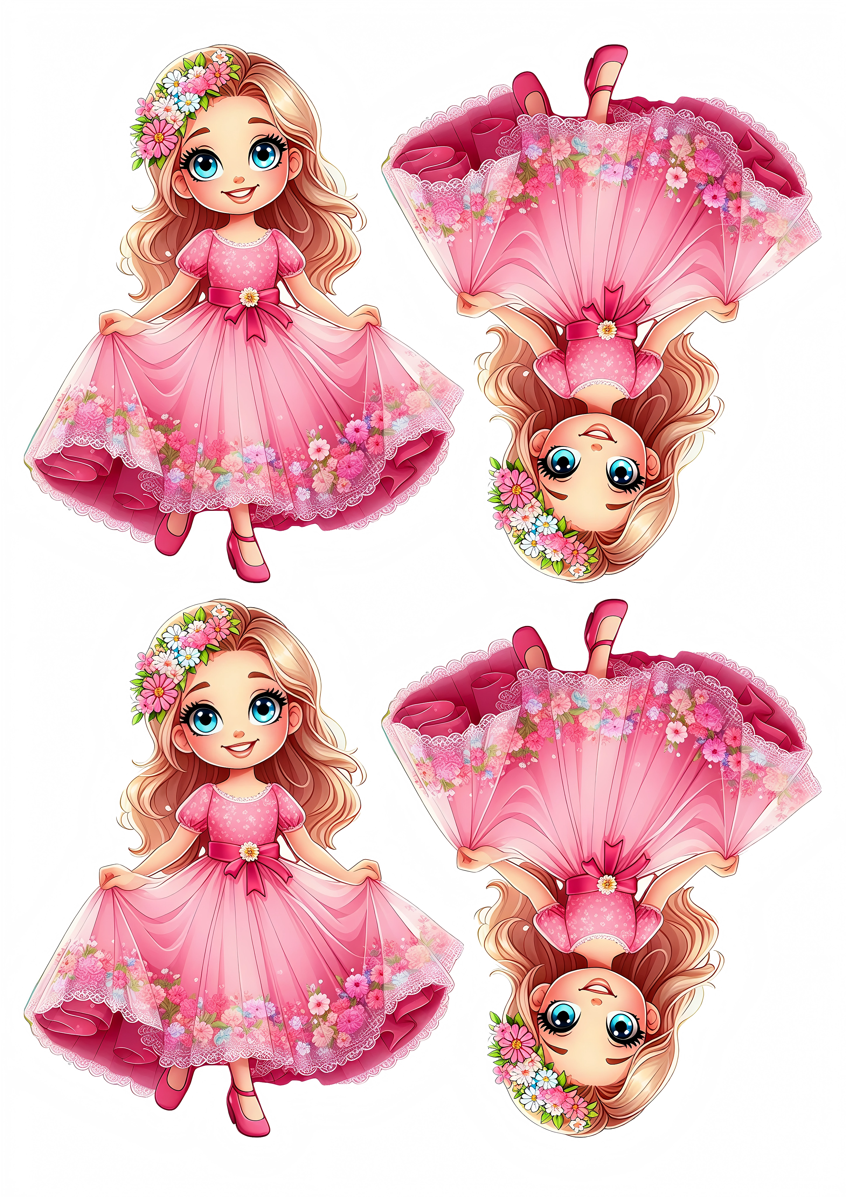 Little Girl cake topper