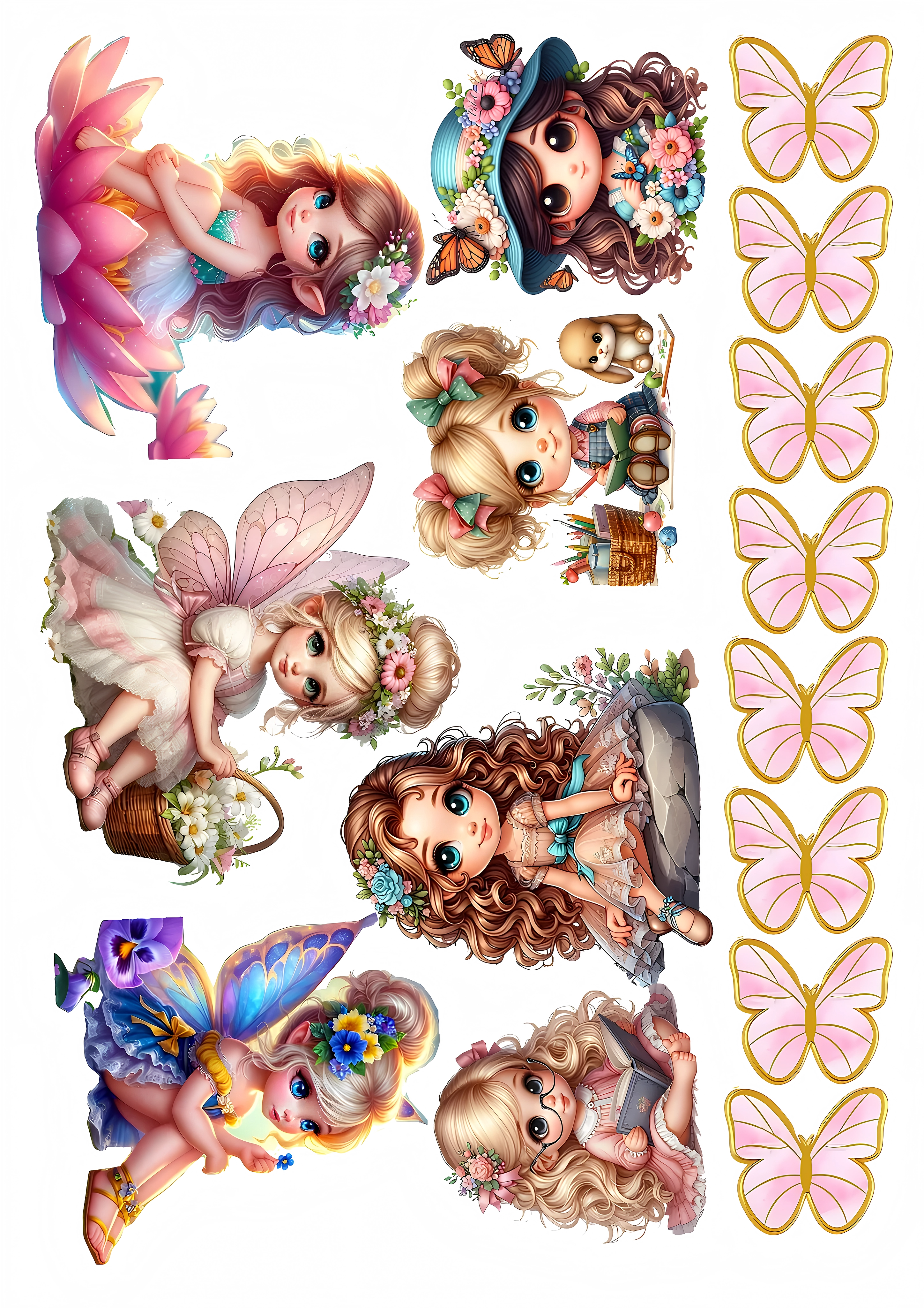 Little Girl cake topper