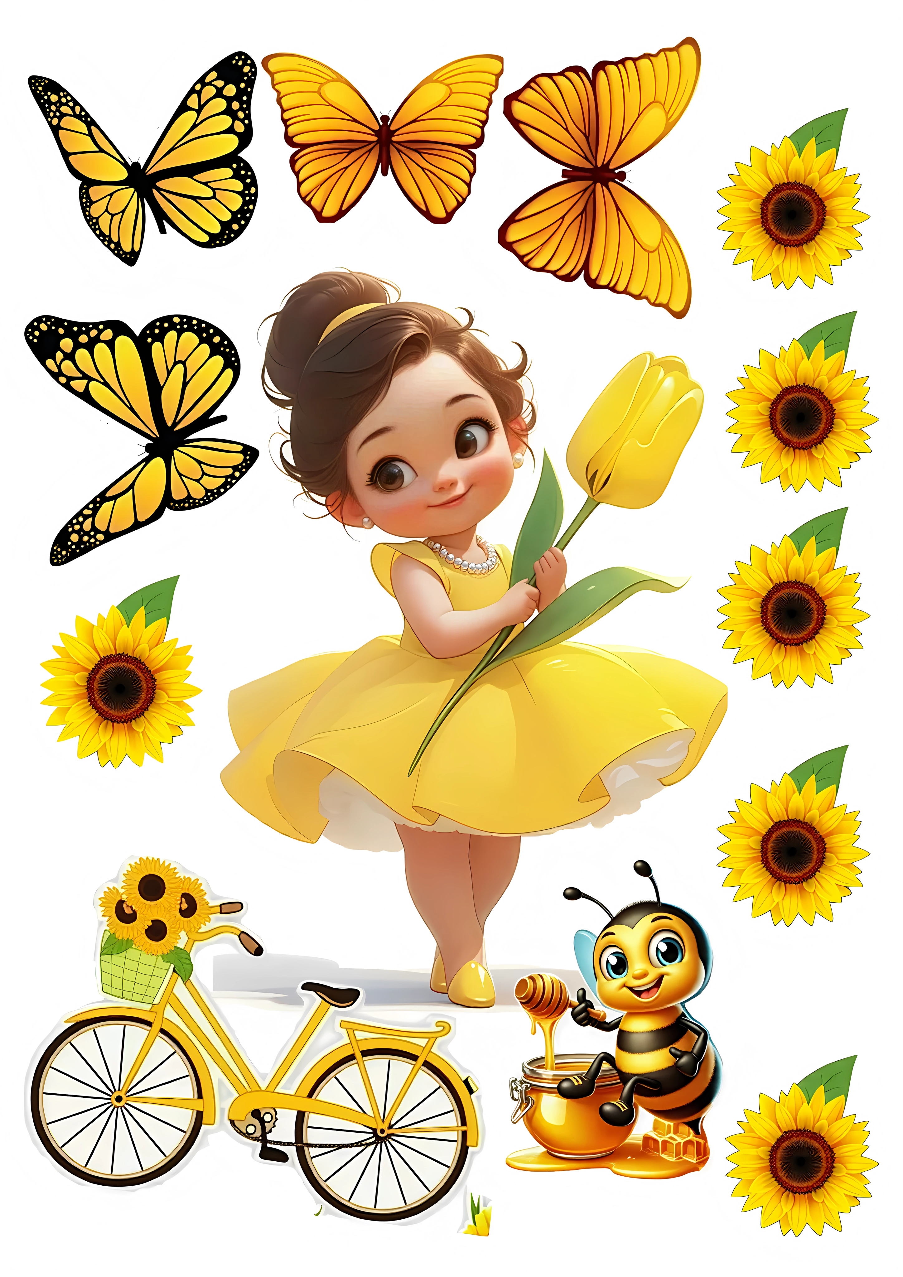 Little Girl cake topper