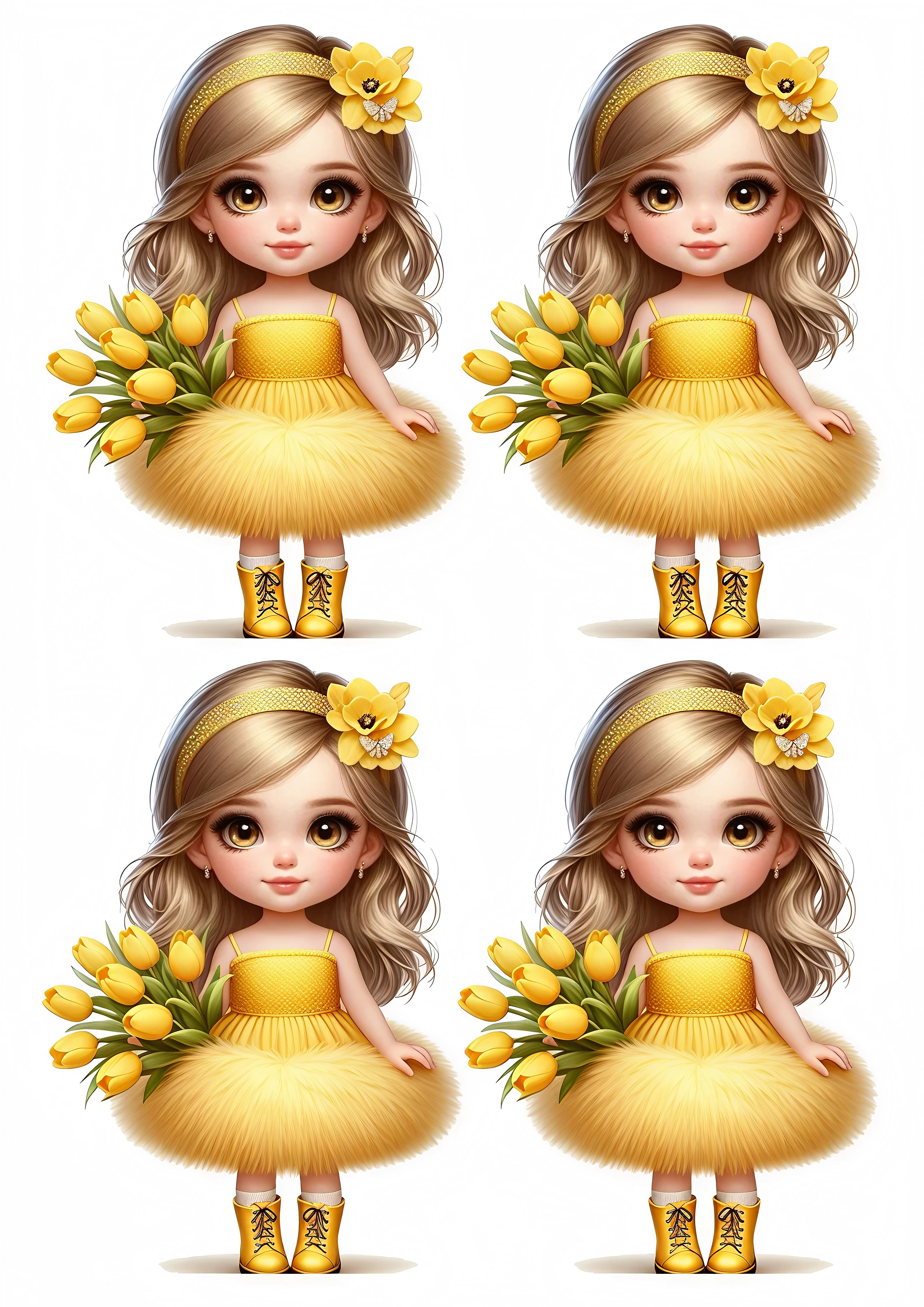 Little Girl cake topper