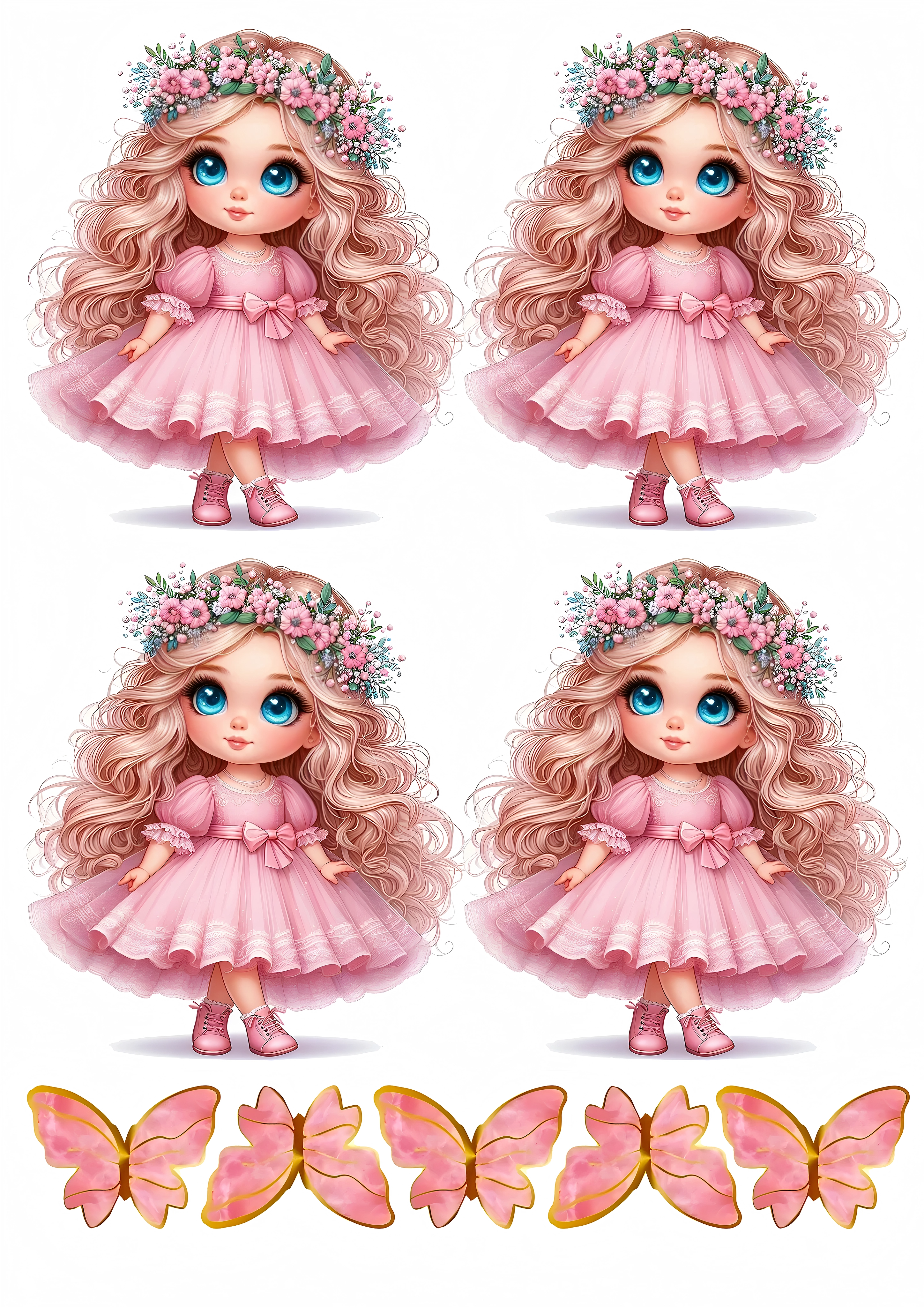 Little Girl cake topper