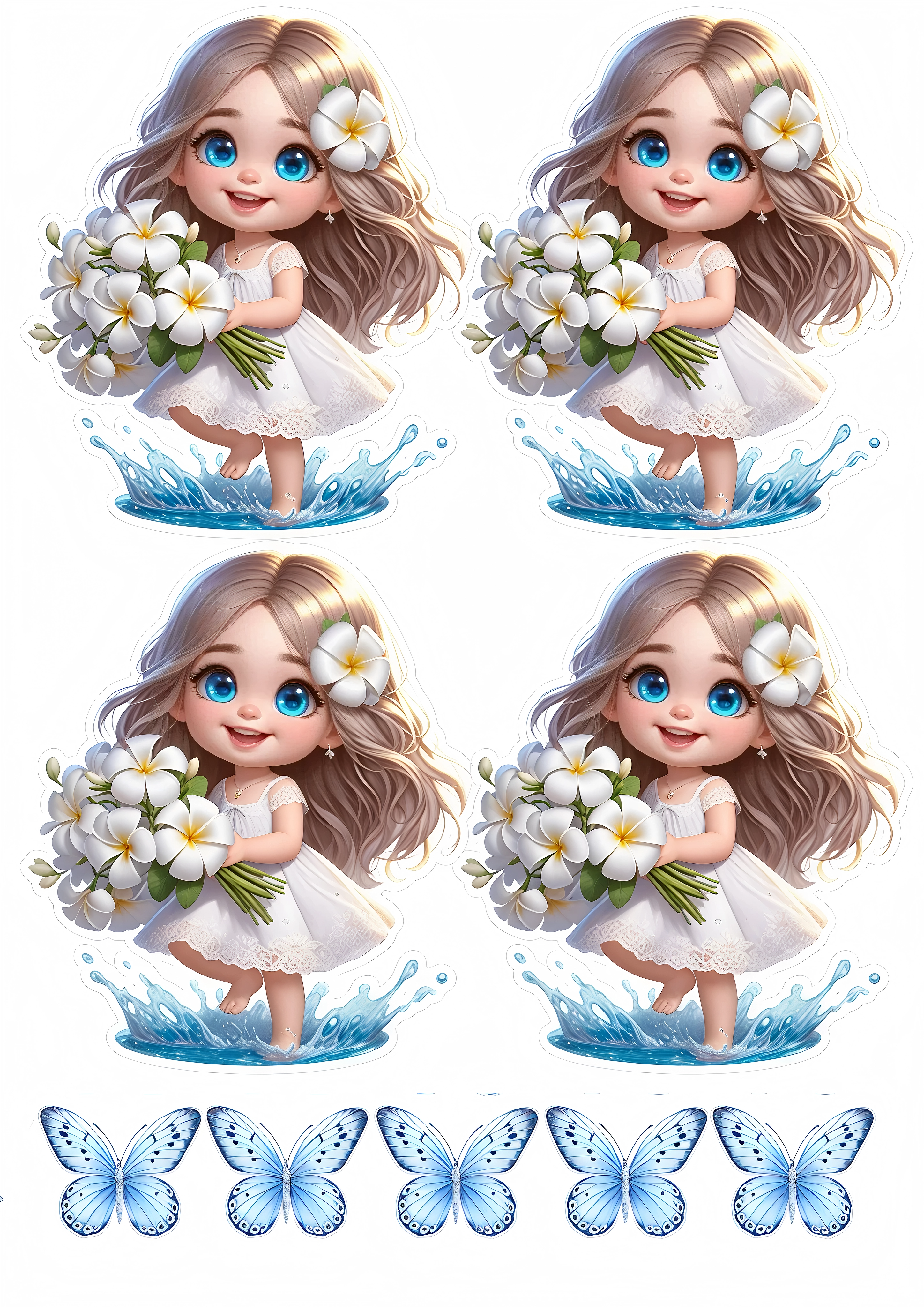 Little Girl cake topper