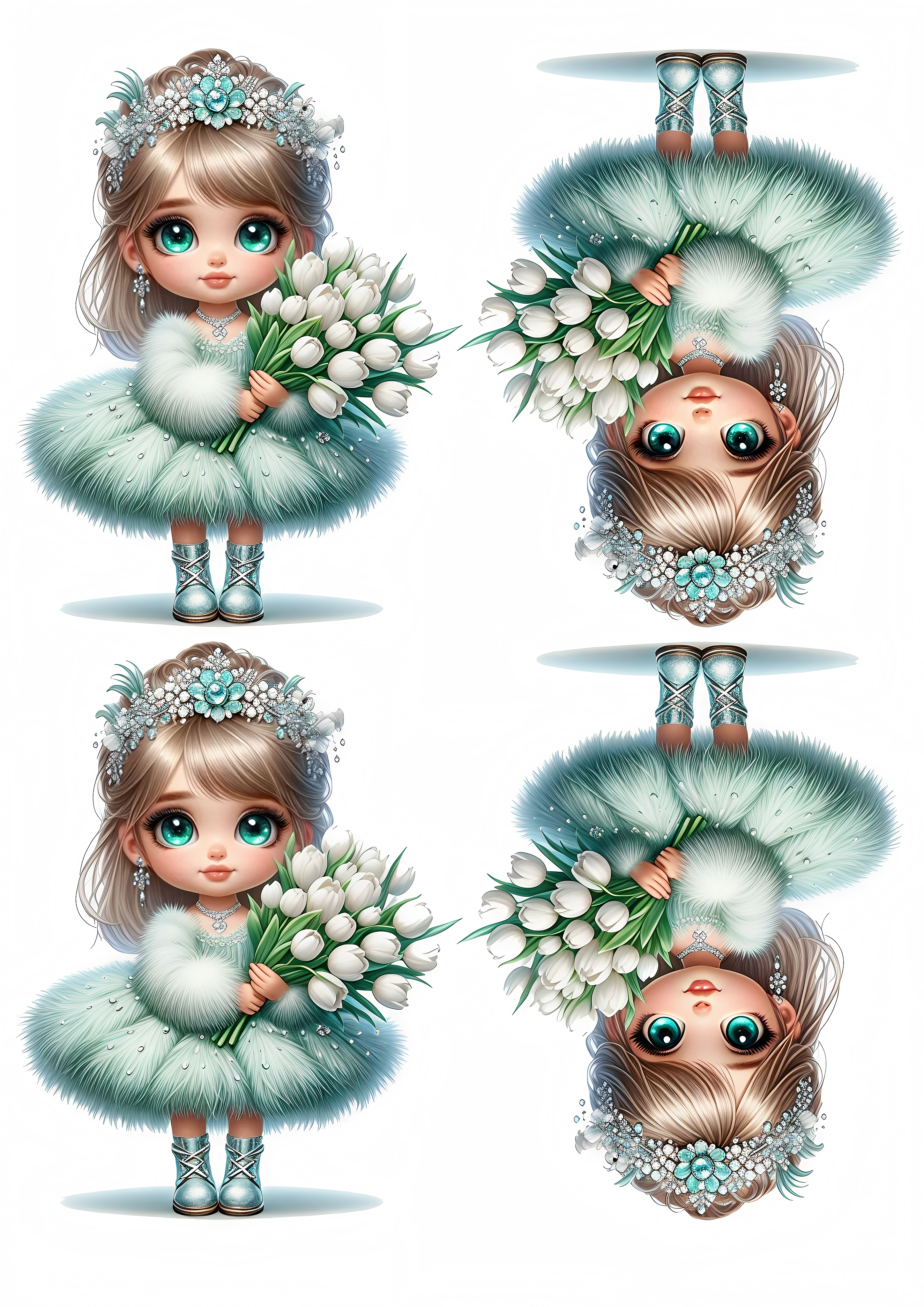 Little Girl cake topper