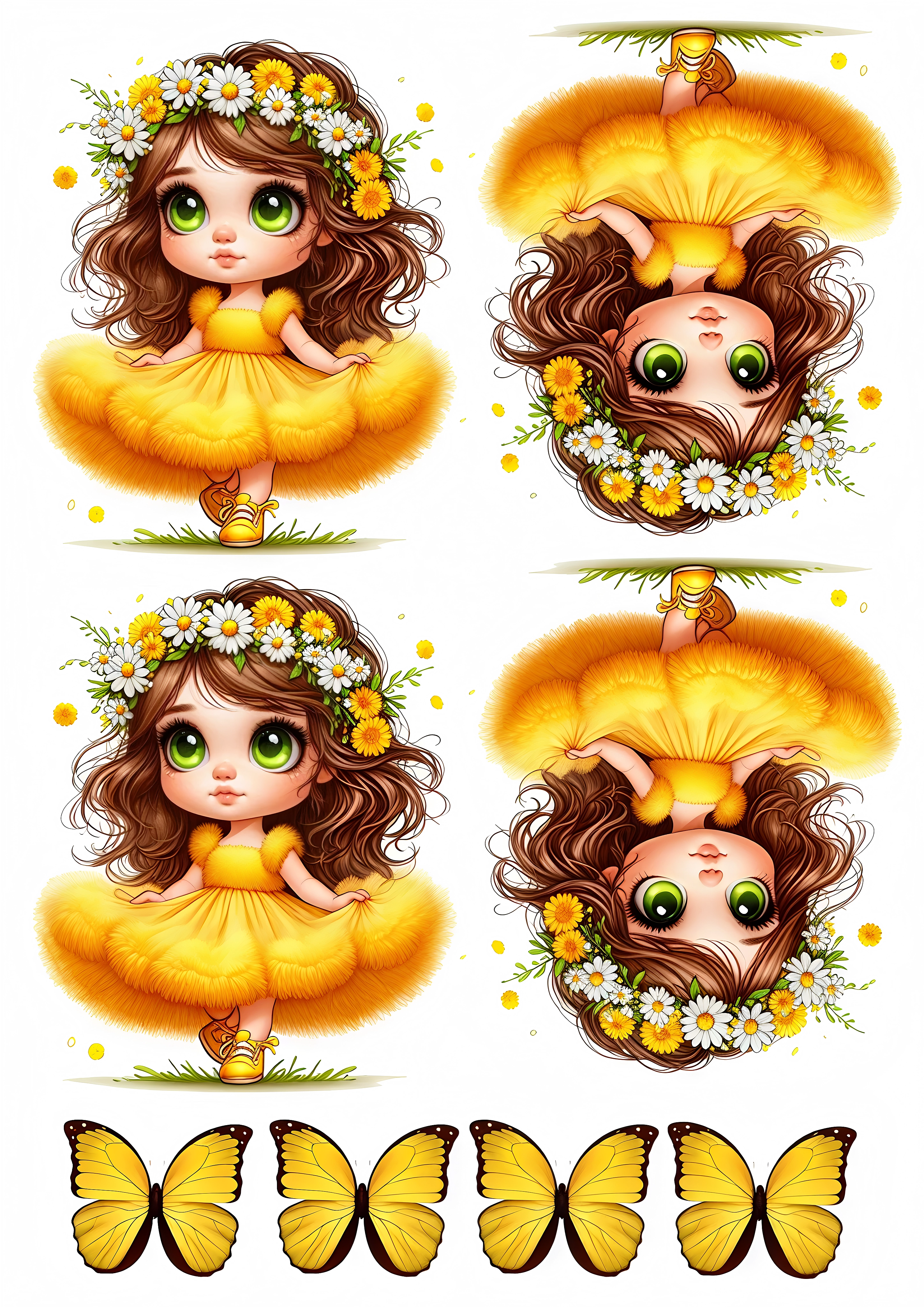 Little Girl cake topper